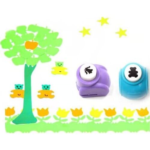 Mini Paper Puncher For Scrapbooking Punching DIY Decoration Children Handmade Card Craft Punch Holes Cutter Tool