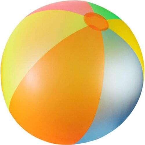 100cm Rainbow PVC Inflatable Kids Beach Ball Swimming Pool Outdoor Game Toy