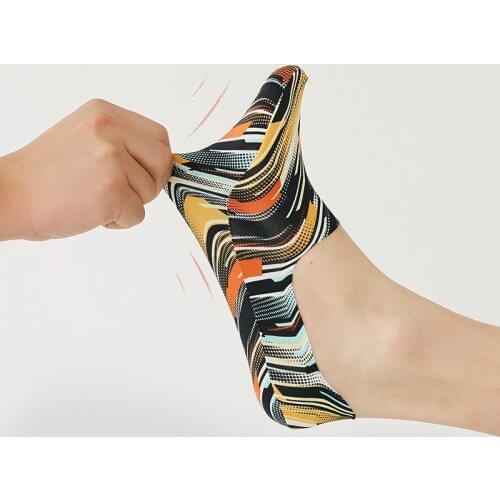 1 Pair 2021 Summer Women Socks Silicone Anti-skid Cartoon Invisible Sweat Girls Printed Ladies Ice Silk Boat Socks High Quality