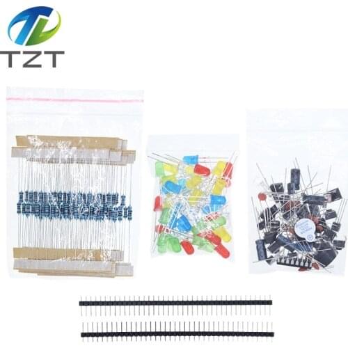 New Electronics Components Basic Starter Kit for Arduino UNO MEGA2560 Raspberry Pi with LED Buzzer Capacitor Resistor