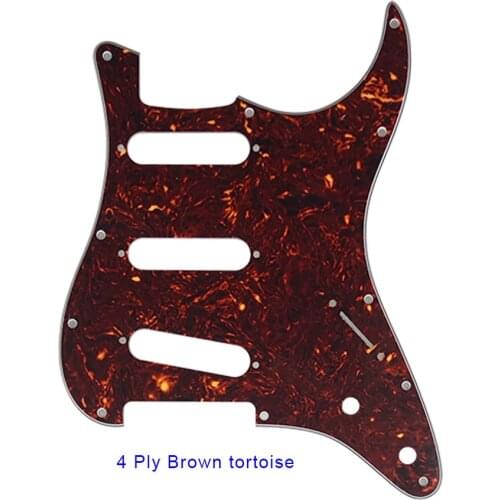 Pleroo Custom Guitar Pickguard - For USA / Mexico Fd Standard Strat 72' 11 Screw Hole St 2control holes Multicolor Choice