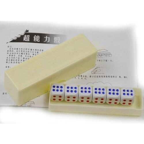 Prediction Dices/normal dice/six dice prediction box/6 die flash change/changing effect/close up magic/magic tricks,gimmick,prop