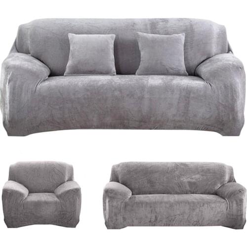Non-slip Thicken Plush Elastic All-inclusive Sofa Protector for Autumn Winter