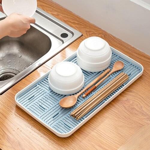 Rectangular Useful Practical Multi-purpose Dish Drying Tray Wide Application Dish Drying Tray Thickness for Home