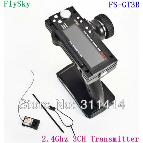 Flysky fs gt3b FS-GT3B 2.4Ghz 3ch 2.4 RC System Gun Remote Control Transmitter And Receiver For RC Car Boat Retail Hot Selling