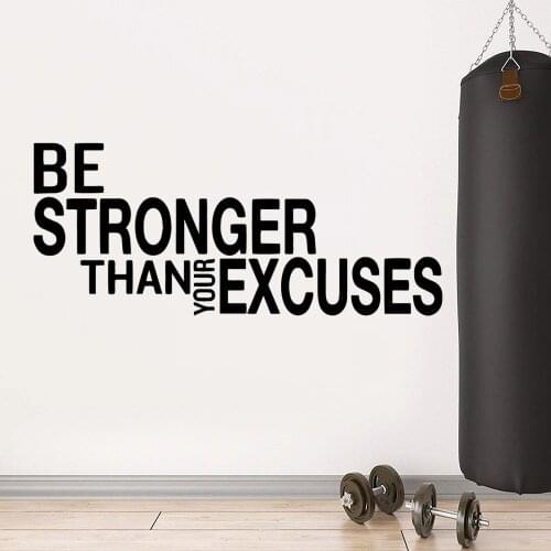 Fitness Slogan Pvc Wall Decals Home Decor Wall Sticker Baby Room Background Wallpaper Poster