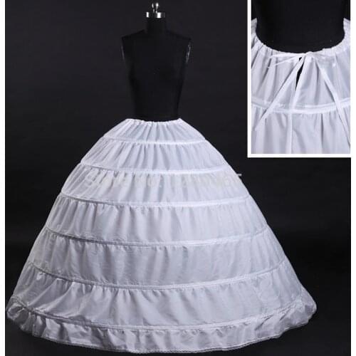 Real Photo High Quality Puffy 6 Hoops Bridal Petticoat Crinoline Petticoat Rockabilly Bridal Ball Gown