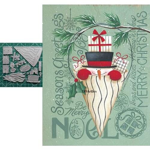 Christmas Metal Cutting Dies 2021 New Diy Die Molds Snowman Cutting Stencils And Embossing New 2021