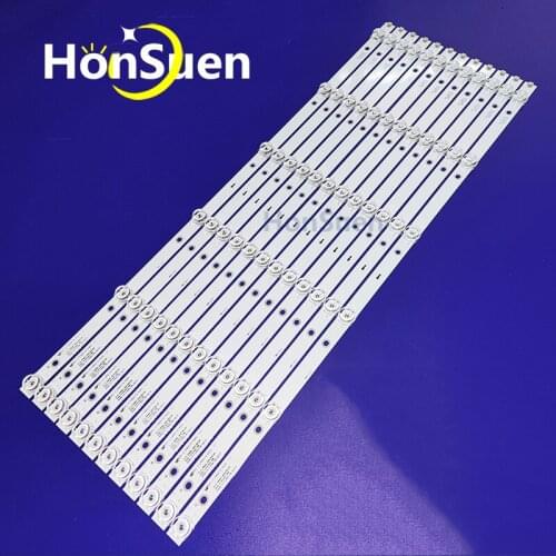 TV LED Backlight Strip for 65 inch akai aktv655 JS-D-JP65EK-062EC JS-D-JP65EU-062EC 6 leds/pc 6V per led 617mm square lens