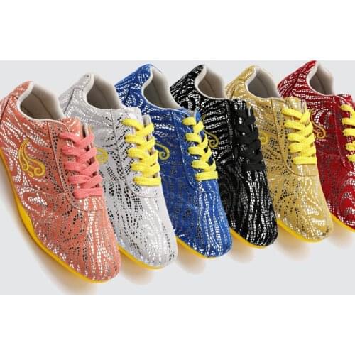 UNISEX 5Color 35~EU47 Martial Arts kung fu Wushu Performance shoes Training Shoes Taiji Tai Chi Sport Sneakers blue/pink/silver