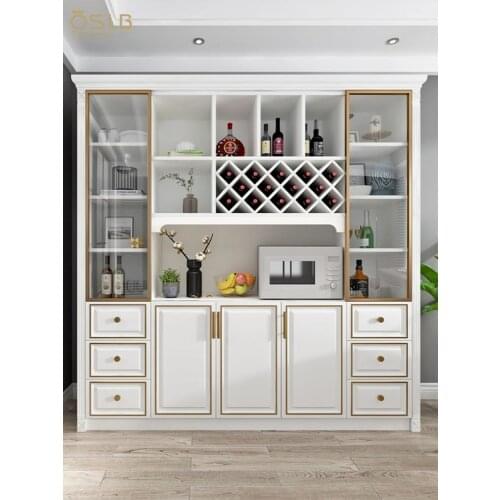 Wine cabinet against the wall contracted European dining room side cabinet cabinet combination light luxury household cabinet
