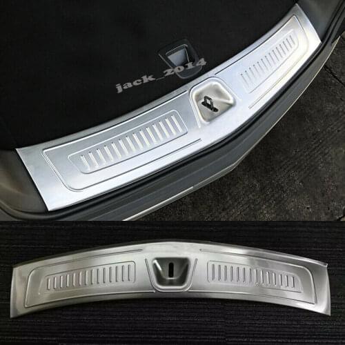 Stainless Inner Rear Bumper Sill Plate Protector Trim For 2017-2018 Cadillac XT5