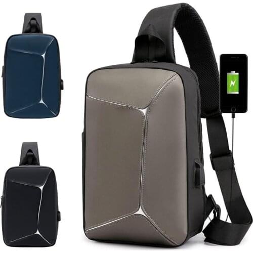 Waterproof Oxford Men Chest Bag Black Leisure Chest Pack Male Cross Body Chest Pouch 2021