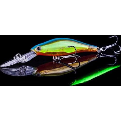 WALK FISH 1PCS 9cm 7.7g Luminous Laser Wobblers Fishing Tackle High Quality Floating Minnow Japan Fishing Lure Crankbait