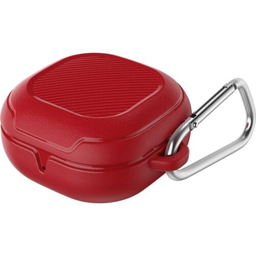 Protective Earphone Case for Samsung Galaxy Buds Live Wireless Headset Accessories Headphone Shell With Carabiner