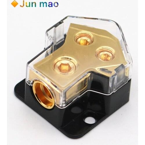 1PCS Digital Power Amplifier Distribution Block Splitter (1 2GA To Dual 4GA Port)