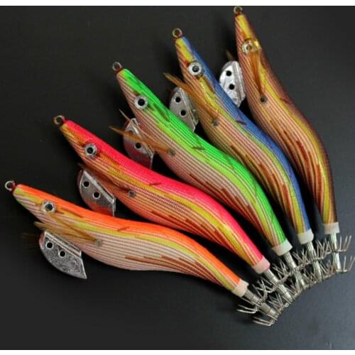 1Pcs Luminous Egi Squid Hook 21g 14g Offshore Angling Simulation Hard Bait Bionics Shrimp Road Second Bait Fishing