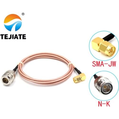 1PCS TEJIATE Adapter Cable BNC To SMA Type N-K Convert SMA-JW 8-90CM 1M 1.5M 2M Length Connector RG316 Wire