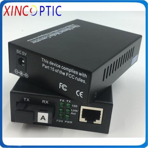 100KM 100M Singlemode Single Fiber 1490/1550nm SC/UPC Fiber Media converter Ethernet Media Converter