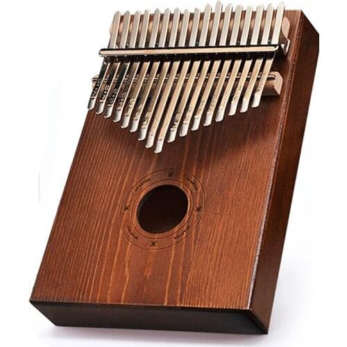 17 Keys Kalimba Thumb Piano Sapele Mahogany Body Musical Instrument Clock High Quality Finger Piano Instrument With Accessories