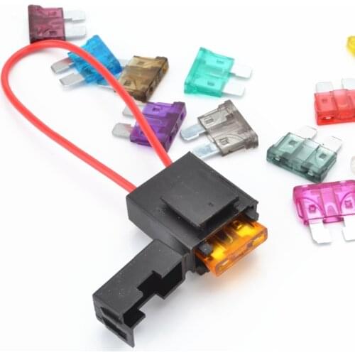 3PCS BENKPAK ATC Fuse Holder with wire 12V 24V Power Blade