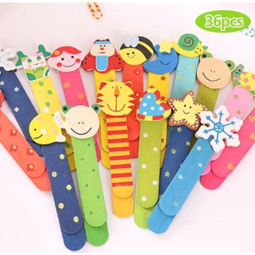 36pcs Cute Cartoon Animal Funny Bookmarks Ruler with Scale Line for Kids Teens Boys Girls Office School Supplies Random Style
