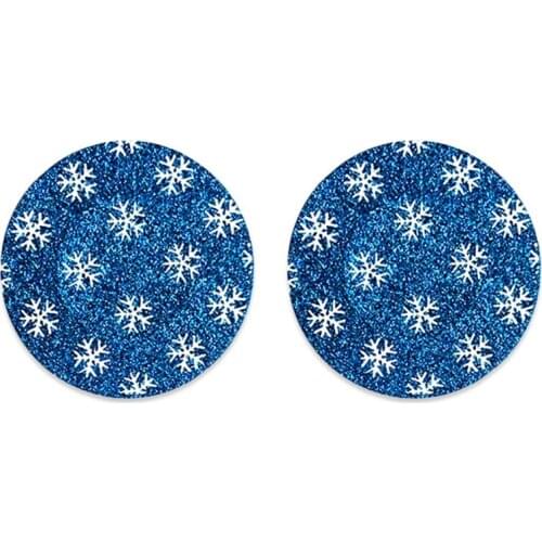 40GC Women Christmas Pasties Nipple Cover Glitter Cartoon Disposable Breast Stickers