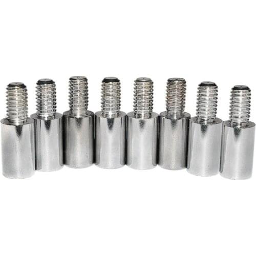 8pcs Chrome Arcade Joystick Shaft Extender 15mm Extension ROD For SANWA Joystick Arcade Fighting Machine