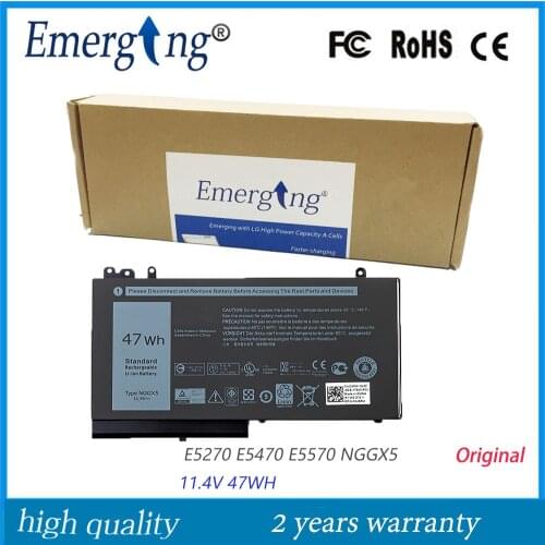 11.4V 47Wh New Original Laptop Battery for Dell Latitude E5270 E5470 E5570 NGGX5