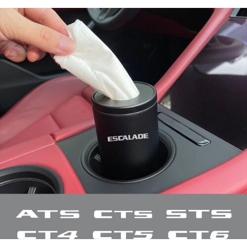 Car Tissue Bucket Box Holder For Cadillac ATS CTS Escalade STS XT5 CT6 XT4 SRX XTS CT4 EXT BLS CT5 Auto Interior Accessories