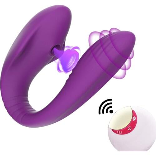 Wireless Remote Sucking Vibrator Adult Toys For Couples Dildo G Spot U Type Stimulator Clit Sucking Vibrators Sex Toy For Woman