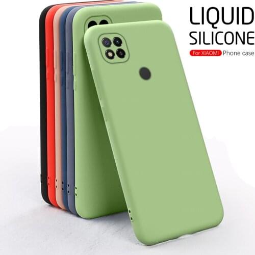 Covers on redmi9c case rubber liquid soft silicon shockproof coque for xiaomi redmi 9c redmy redme 9 c nfc protect shell 6.53