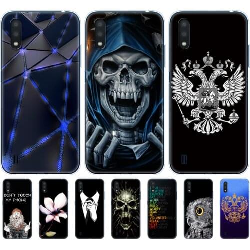 Case For Samsung A01 Case cover Soft Silicon coque For Samsung Galaxy A01 GalaxyA01 A 01 A015 5.7inch bumper Protective black