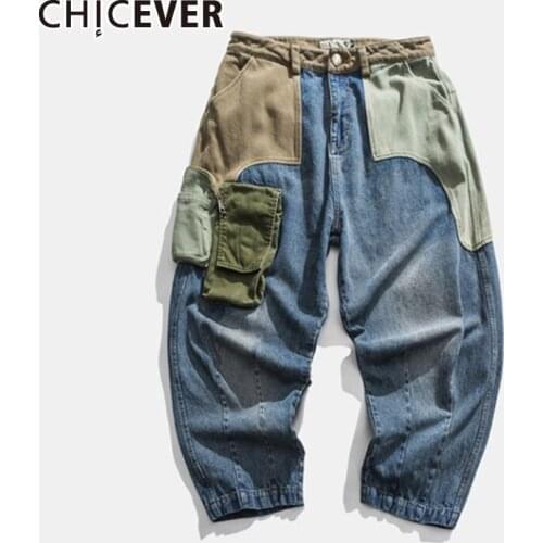 Женские свободные джинсы CHICEVER China At AliExpress