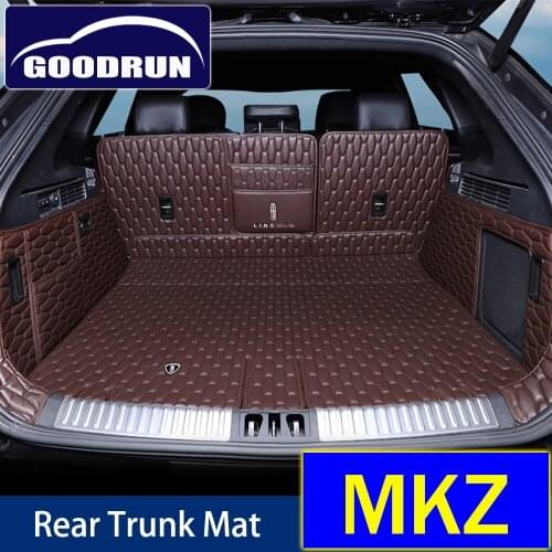 For Lincoln MKZ Interior Accessories High Quality Leather Full Set Custom Waterproof Boot Carpets Cargo Liner Trunk Mats
