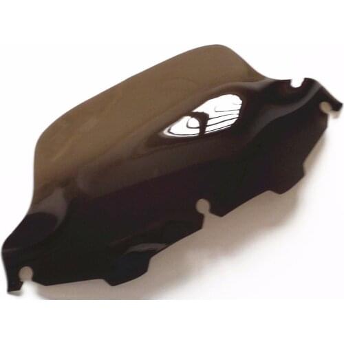 Smoke 6" Wave Windshield Windscreen For Harley FLHT FLHX Touring Motorcycles FL
