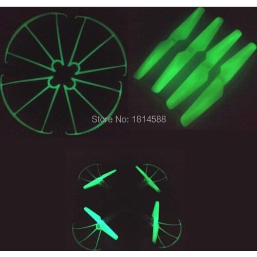 Syma X5 X5C X5C-1 X5S X5SC X5SW quadrocopter luminous remote control aircraft accessories propeller blades trap protection