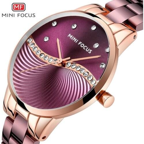 Fashion Steel Band Watch Quartz Watch Diamond Waterproof Ladies Watch