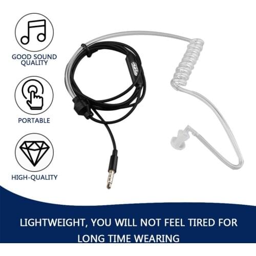 4 Colors Professional Secret Service Air Tube 3.5mm Anti Radiation Mobile Phone Headsets Headphone Earphone Single Headphone