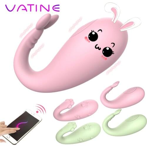 8 Frequency Vibrator G-spot Massage Silicone Wireless APP Remote Control Bluetooth Connect Sex Toys for Women