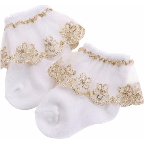 Christening Winter Warm Meias Para Bebe Cotton Baby Girl Socks,Kids Ruffled Meias Infantil Knitted Knee Lace Baby Socks Newborn