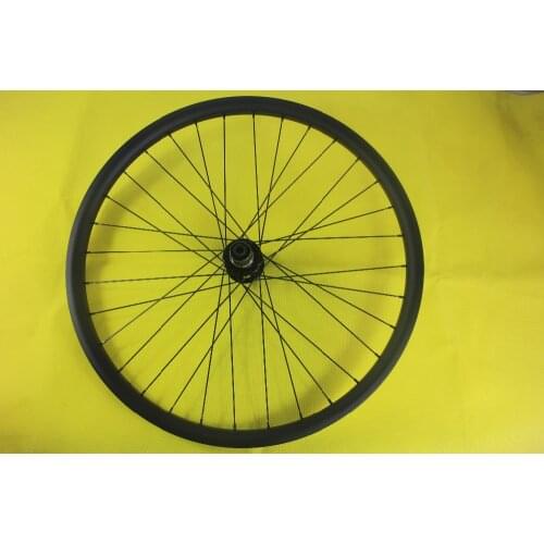 29er MTB AM mountain bike carbon rear wheel trail bicycle 36mm width hookless UD black matte Novatec D792SB 142mm X12 disc hub