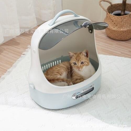 Large Capacity Pet Carrier Premium Canvas Space Capsule Kitten Cat Dog Carrier Backpack Outdoor Puppy Pet Travel Bag Breathable