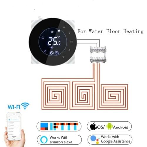 Wifi Smart 3A Water Thermostat Temperature Controller Tuya APP Remote Control for Water Floor Heating Work with Google Home