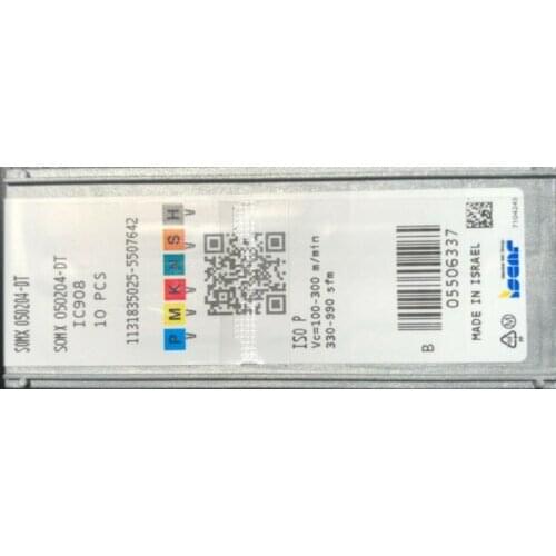 10PCS CARBIDE INSERT SOMX050204-DT IC908