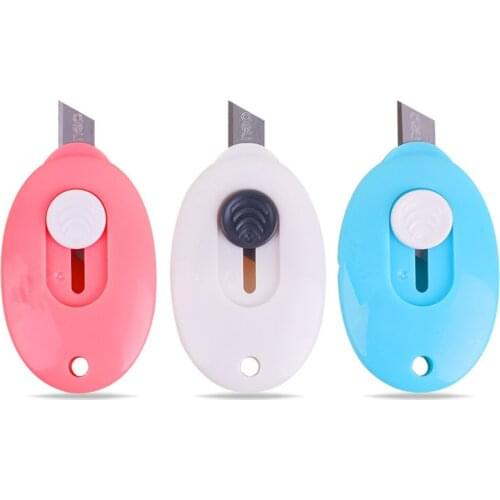 3pcs High Quality Mine Cutter Letter Opening Utility Knife Box Cutter Retractable Razor Blade Knife