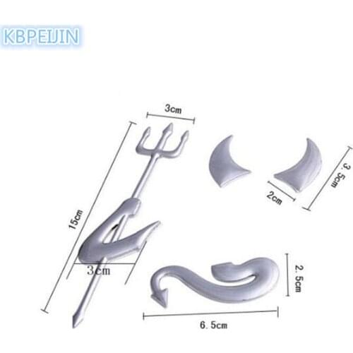 3 Color Devil 3D Car Sticker Car styling decal for nissan qashqai j10 j11 juke tiida x-trail t32 Almera note kicks