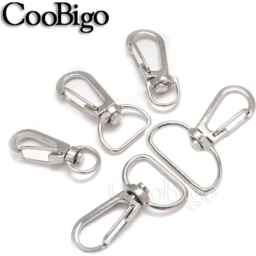 5pcs Metal Holder Key Chain Lobster Clasp Swivel Trigger Snap Hook Key Chain Rings For DIY Craft Outdoor Backpack Bag Parts