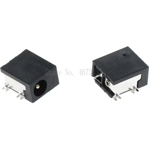 500Pcs DC-033 1.3mm 4Smd DC Power Female Outlet Lnterface Socket Jack DC033 SMD 4 Pins