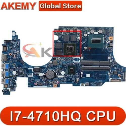 Akemy Laptop Motherboard For ACER Aspire VN7-591G I7-4710HQ Mainboard 14206-1 448.02W02.0011 SR1PX N15P-GX-A2 DDR3
